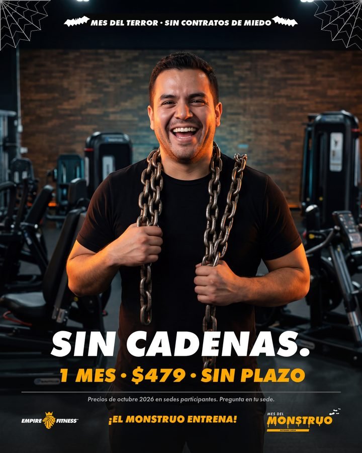 Cartel Mes del Monstruo: Sin cadenas, 1 mes $479