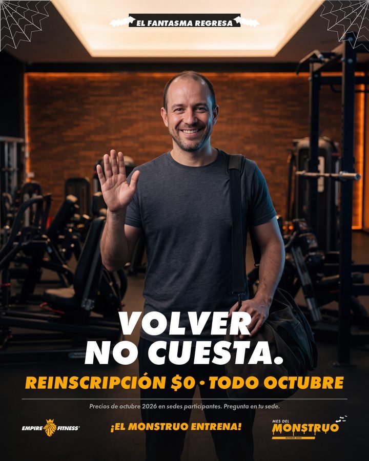 Cartel Mes del Monstruo: El fantasma regresa, Reinscripción GRATIS