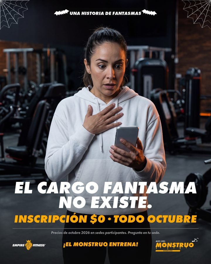 Cartel Mes del Monstruo: El cargo fantasma, Inscripción GRATIS